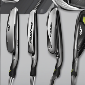 Cleveland Launcher HB Turbo Irons:  High-launching, distance-enhancing irons designed for forgiveness and control.